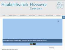 Tablet Screenshot of humboldtschule.de